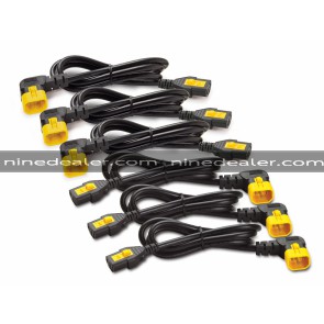 Power Cord Kit (6 ea), Locking, C13 TO C14 (90 Degree), 0.6m
