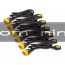 Power Cord Kit (6 ea), Locking, C13 to C14 (90 Degree), 1.2m